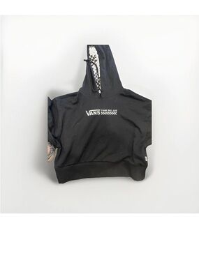 Vans Black Hoodie with Checkerboard Lining